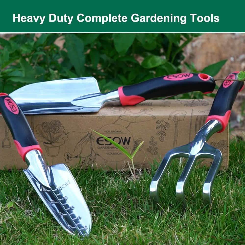 Ensemble de 3 pièces : Kit de jardinage robuste en fonte d'aluminium
