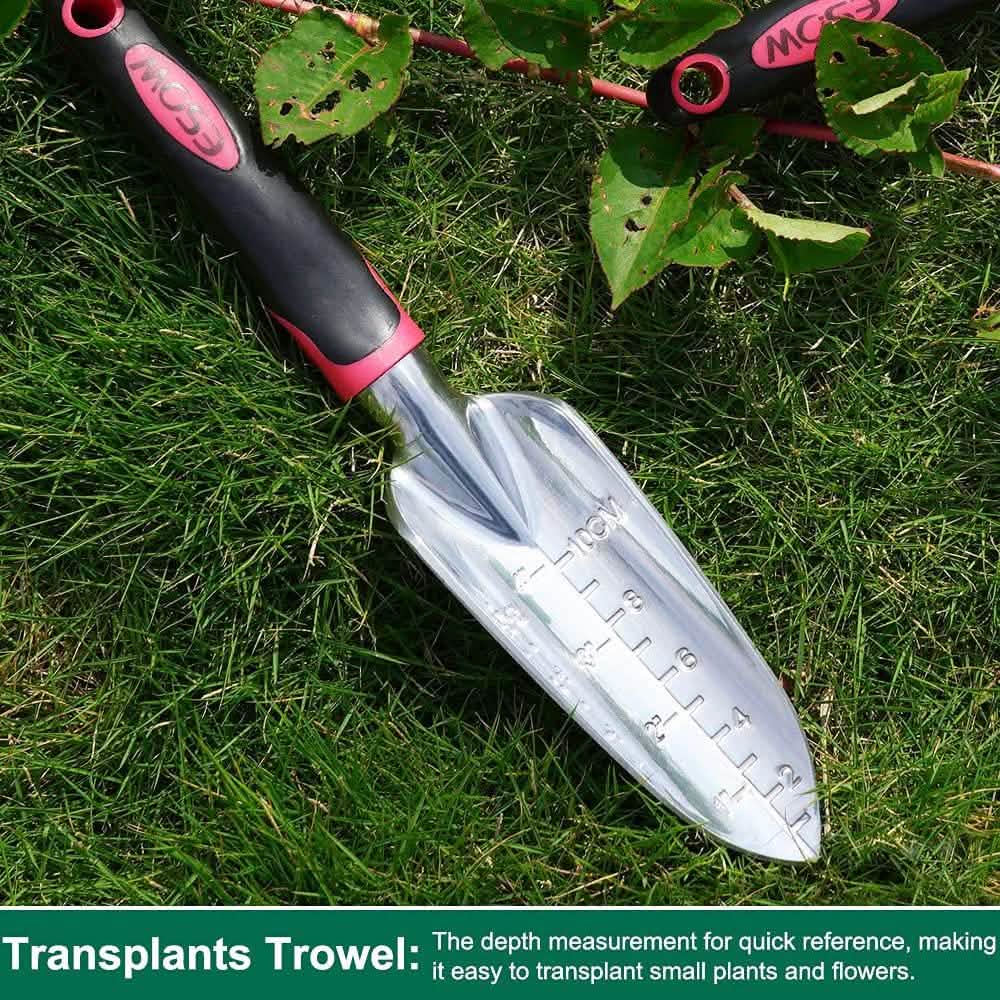Ensemble de 3 pièces : Kit de jardinage robuste en fonte d'aluminium