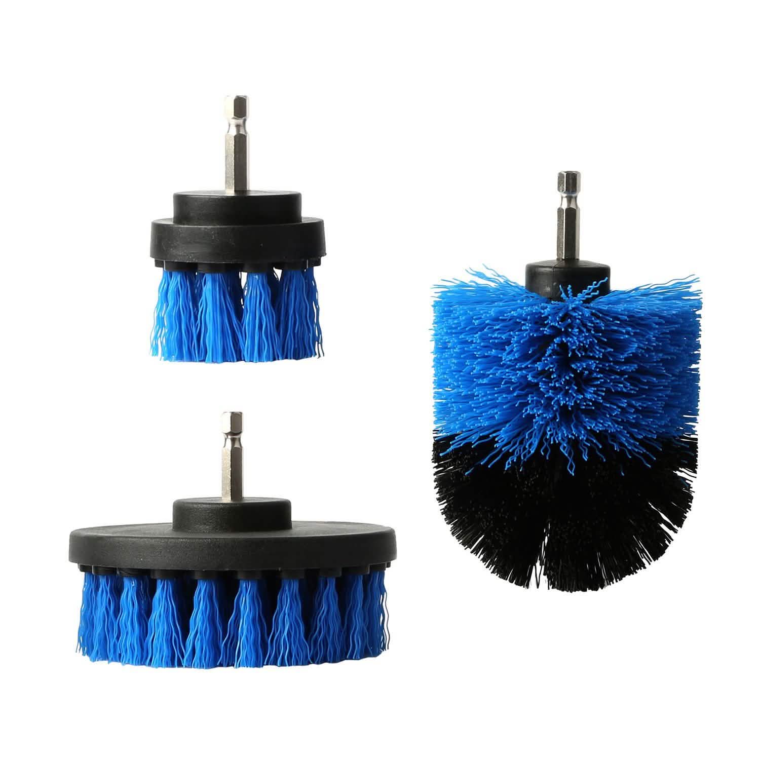 3-Piece Set: Drill Brush Power Scrubber