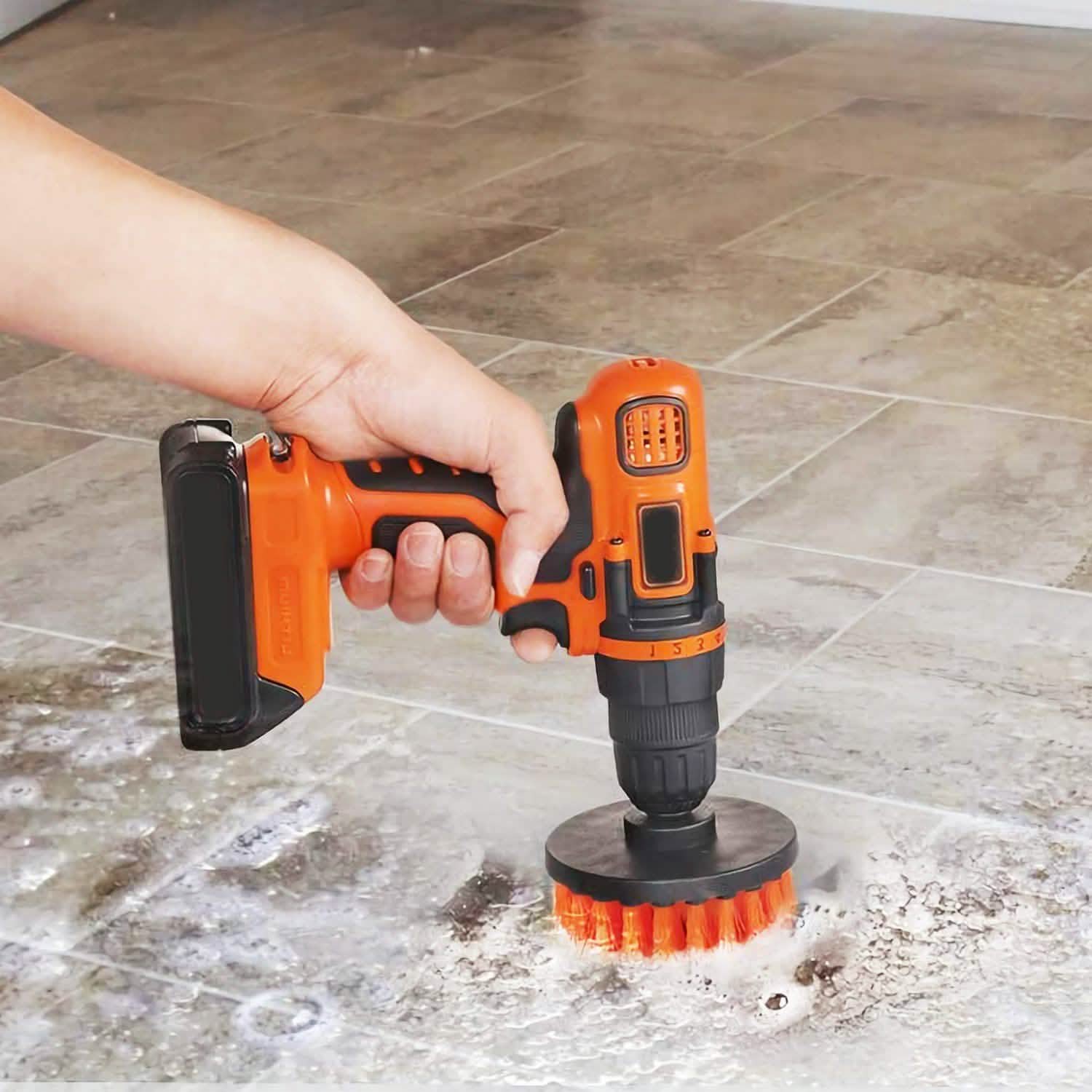 3-Piece Set: Drill Brush Power Scrubber