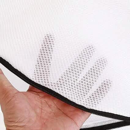 3-Piece Set: Mesh Shoe Laundry Bags with Zip Closure