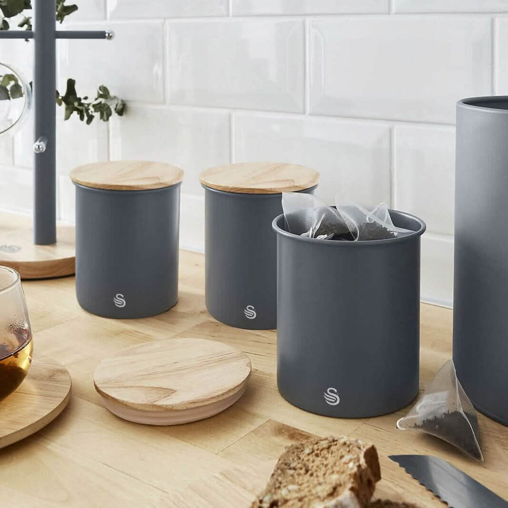 3-Piece Set: Swan Nordic Canisters