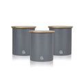 3-Piece Set: Swan Nordic Canisters
