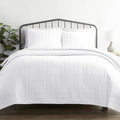 3-Piece: Square Quilted Coverlet Set