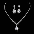3-Piece: Women's Diamond Cubic Zirconia Necklace Earrings Set
