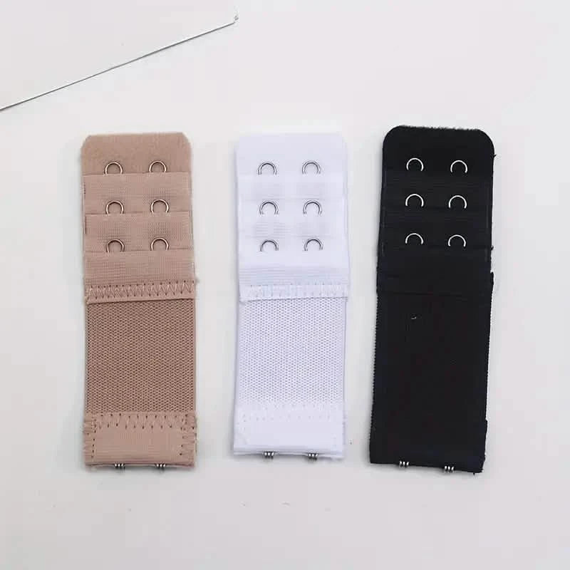 Lot de 3 rallonges de soutien-gorge à 2 crochets réglables