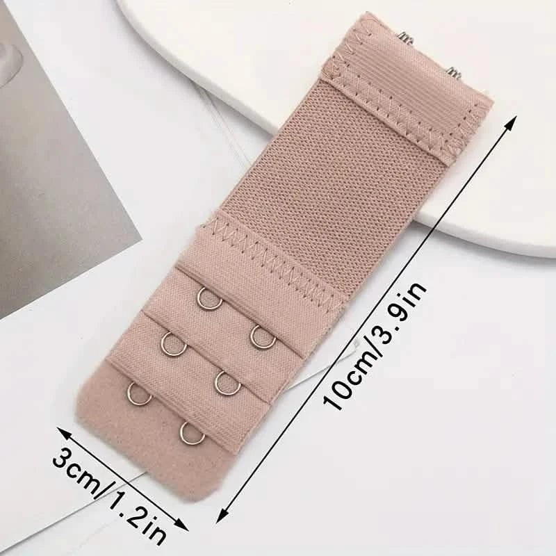 Lot de 3 rallonges de soutien-gorge à 2 crochets réglables