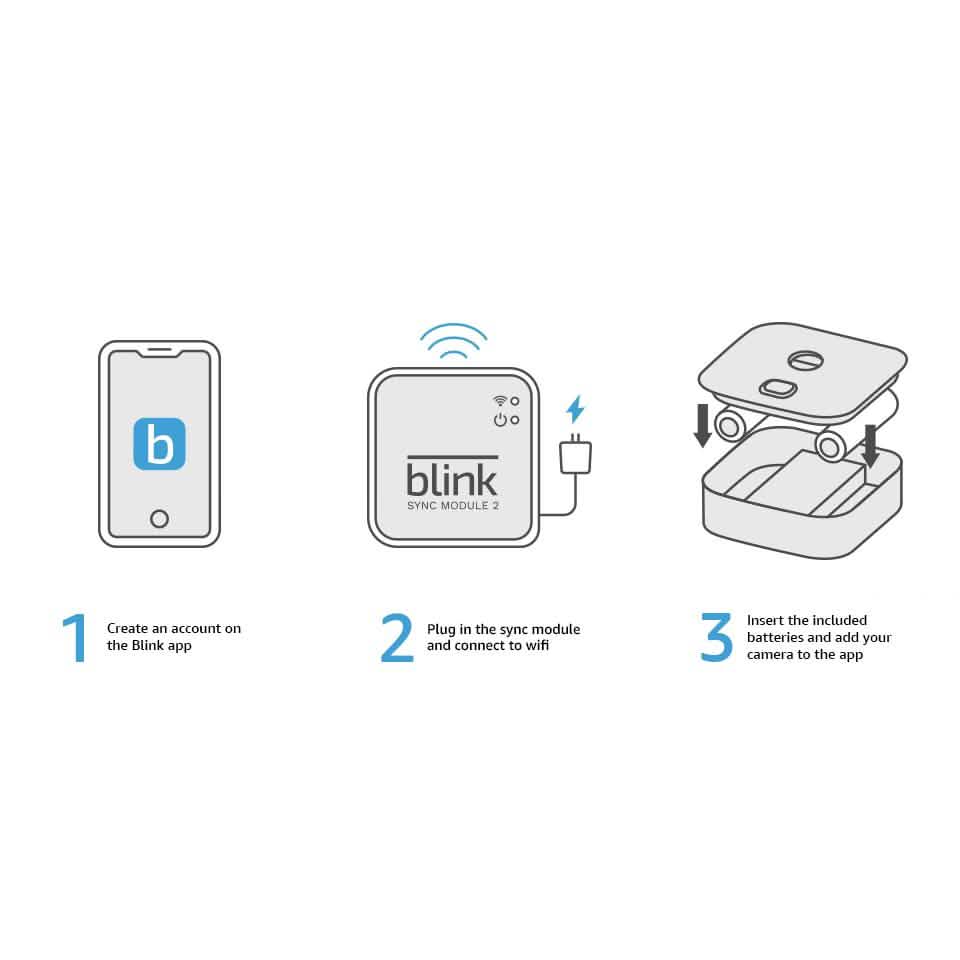 3 pièces : Système de caméra extérieure Blink