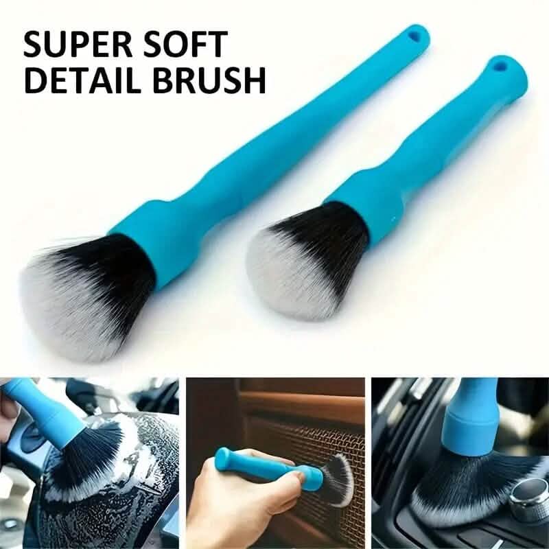 Ensemble de 3 brosses de detailing automobile