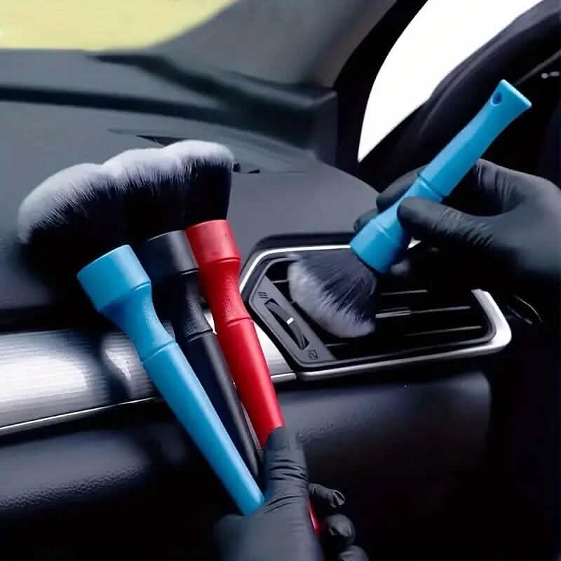Ensemble de 3 brosses de detailing automobile