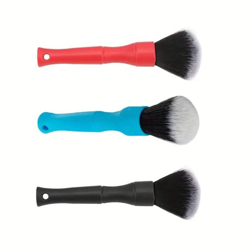 Ensemble de 3 brosses de detailing automobile