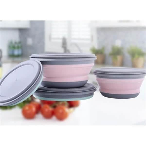 3-Pieces: Folding Camping Bowl Set