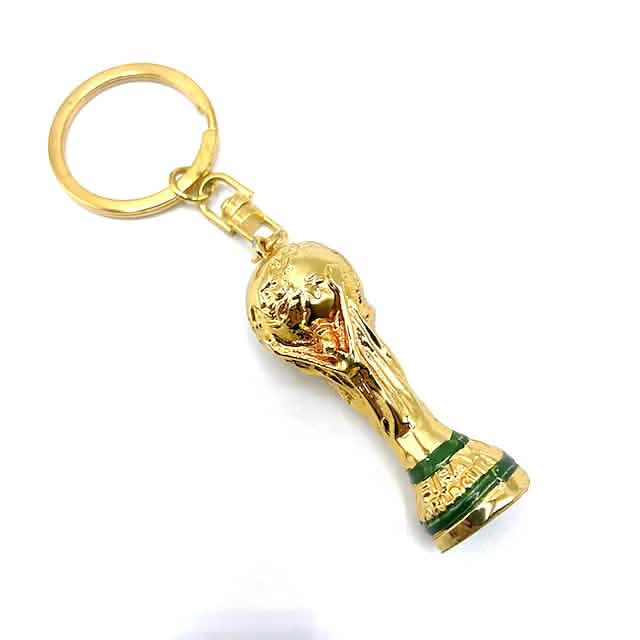 Lot de 3 : Porte-clés Petit pendentif Mascotte Emblème Coupe du Monde 2022 Qatar
