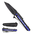 3" Thin Blue Line Knife with ABS Handle