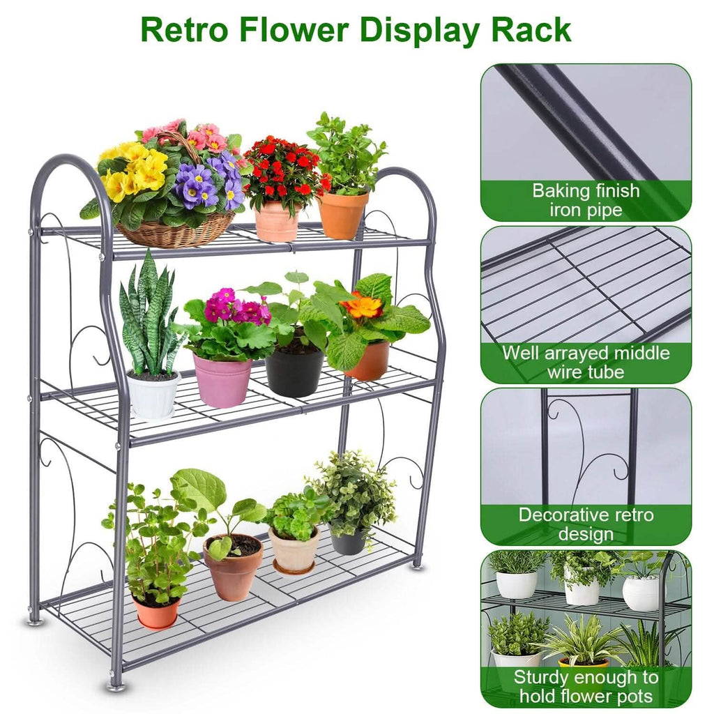 3-Tier Plant Stand Shelf Display Rack