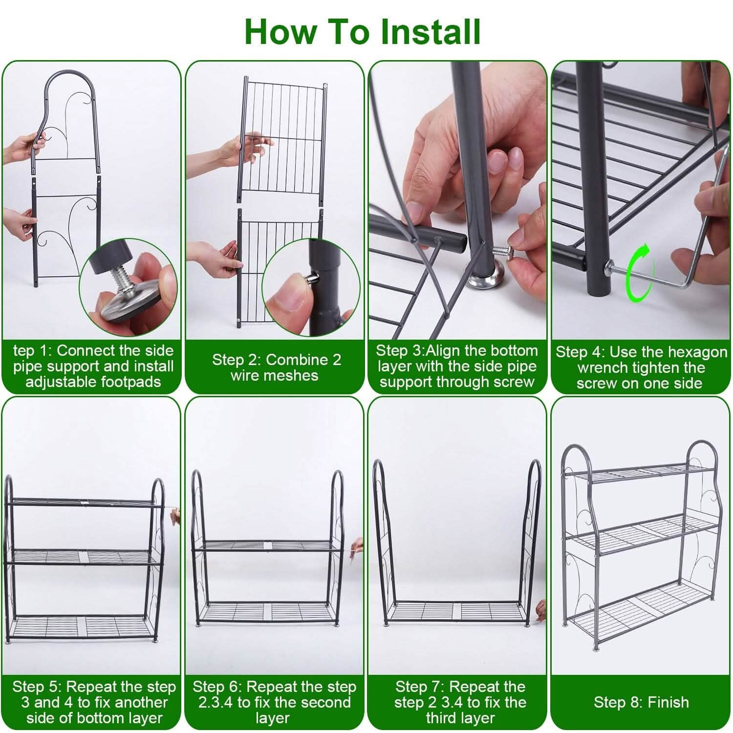3-Tier Plant Stand Shelf Display Rack