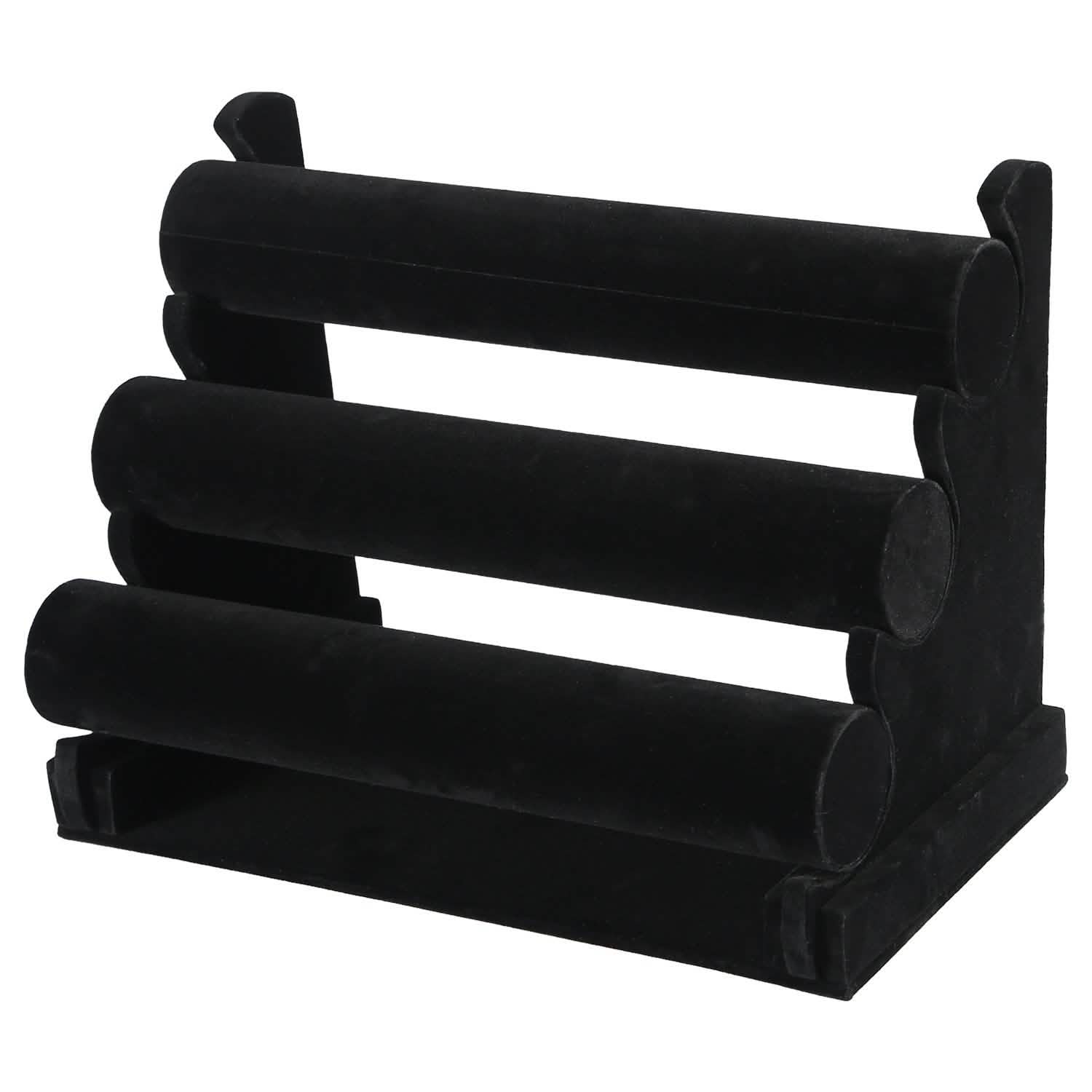 3-Tier Velvet Jewelry Stand