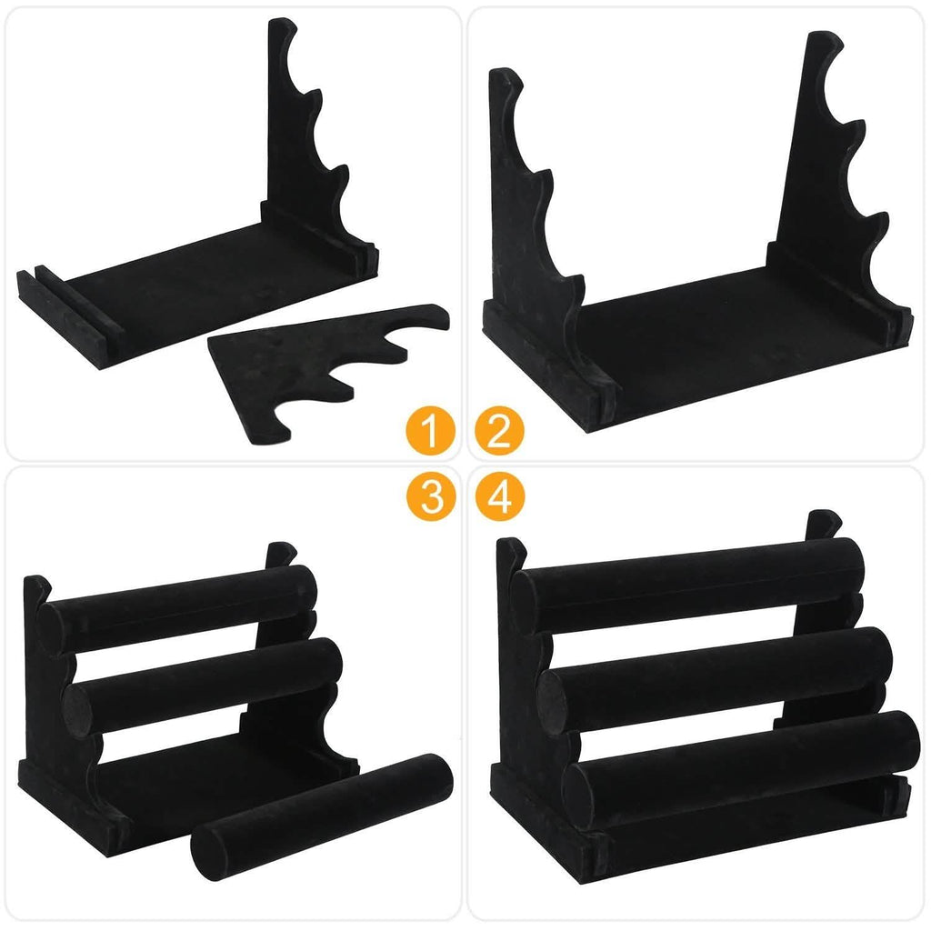 3-Tier Velvet Jewelry Stand