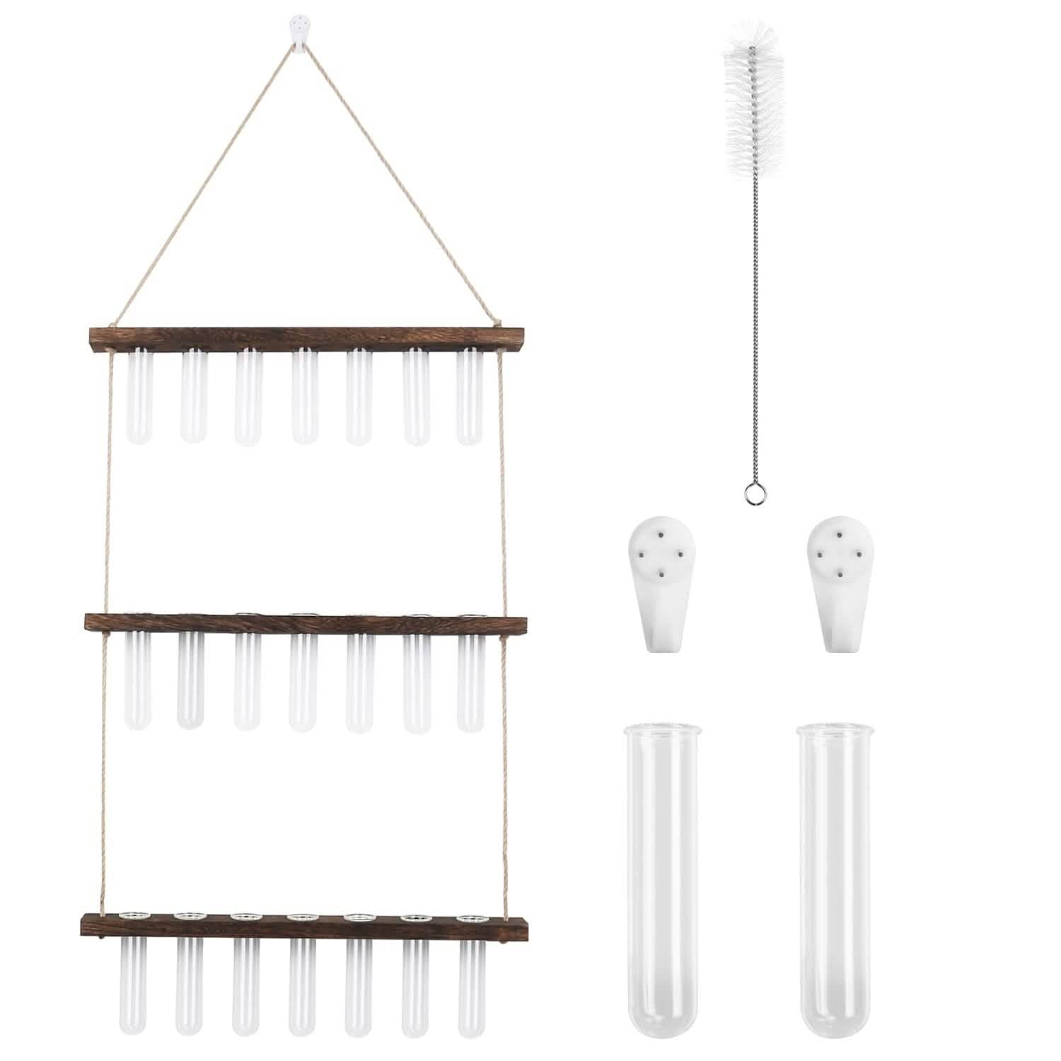 3-Tier Wall Hanging Glass Tube Planter