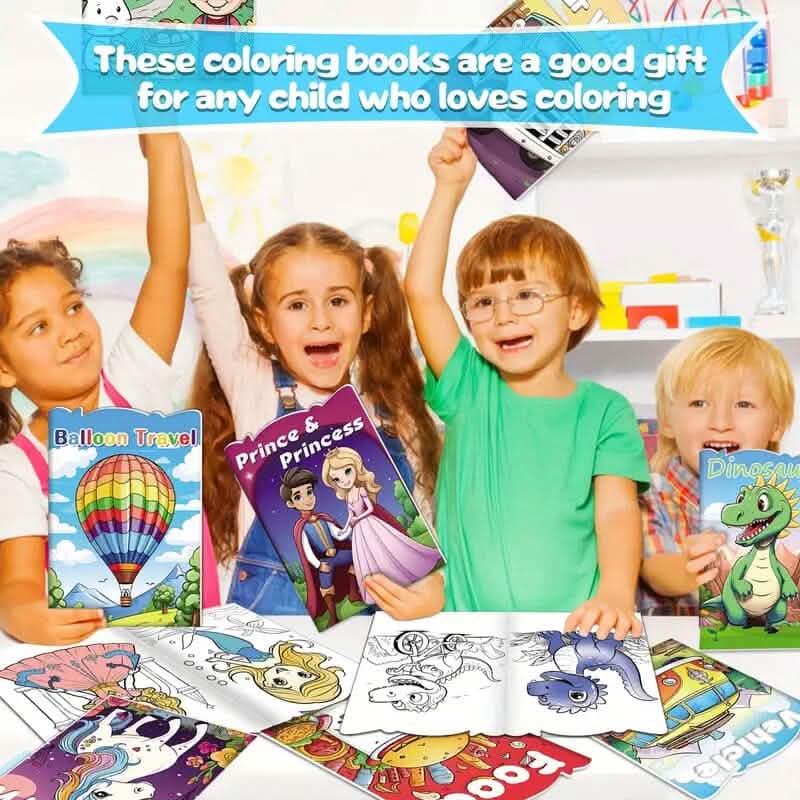 30-Pack: Children's Mini Coloring Book Set