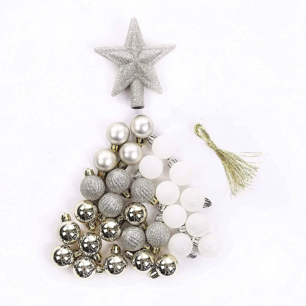 Lot de 30: Boules de Noël pour sapin de Noël