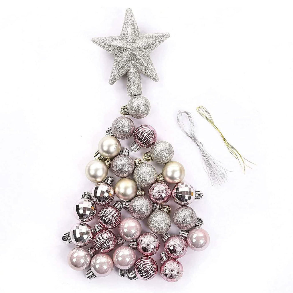 Lot de 30: Boules de Noël pour sapin de Noël