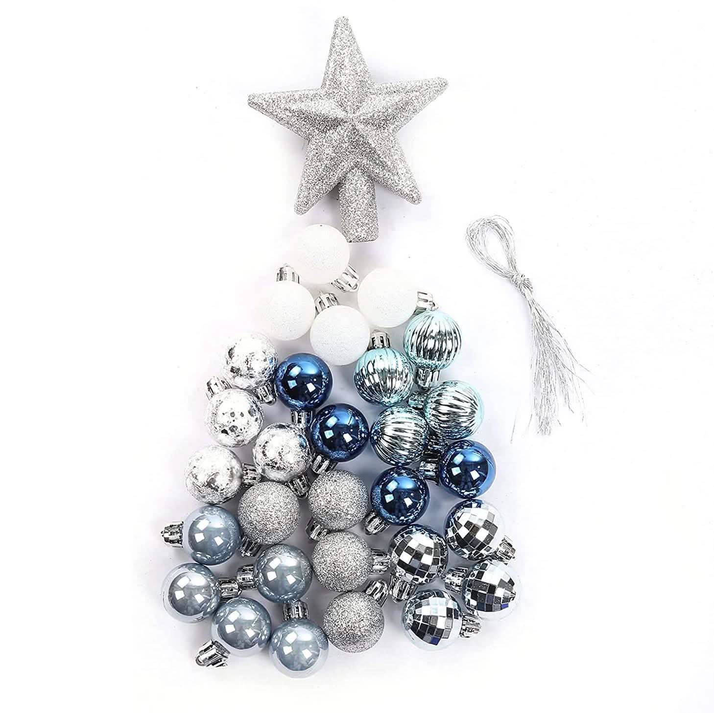 Lot de 30: Boules de Noël pour sapin de Noël
