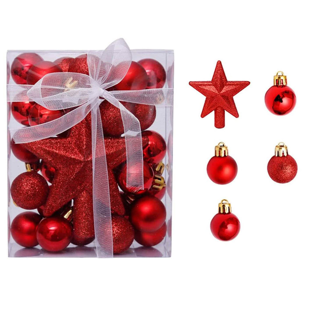 Lot de 30: Boules de Noël pour sapin de Noël