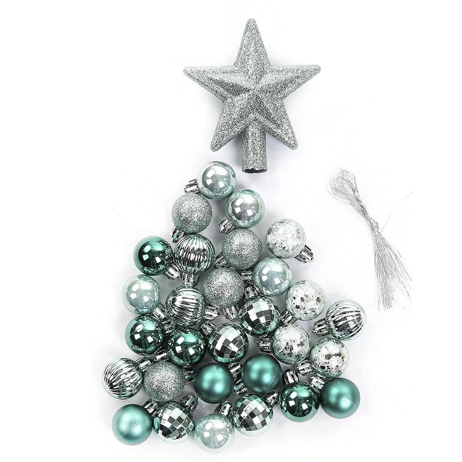 Lot de 30: Boules de Noël pour sapin de Noël