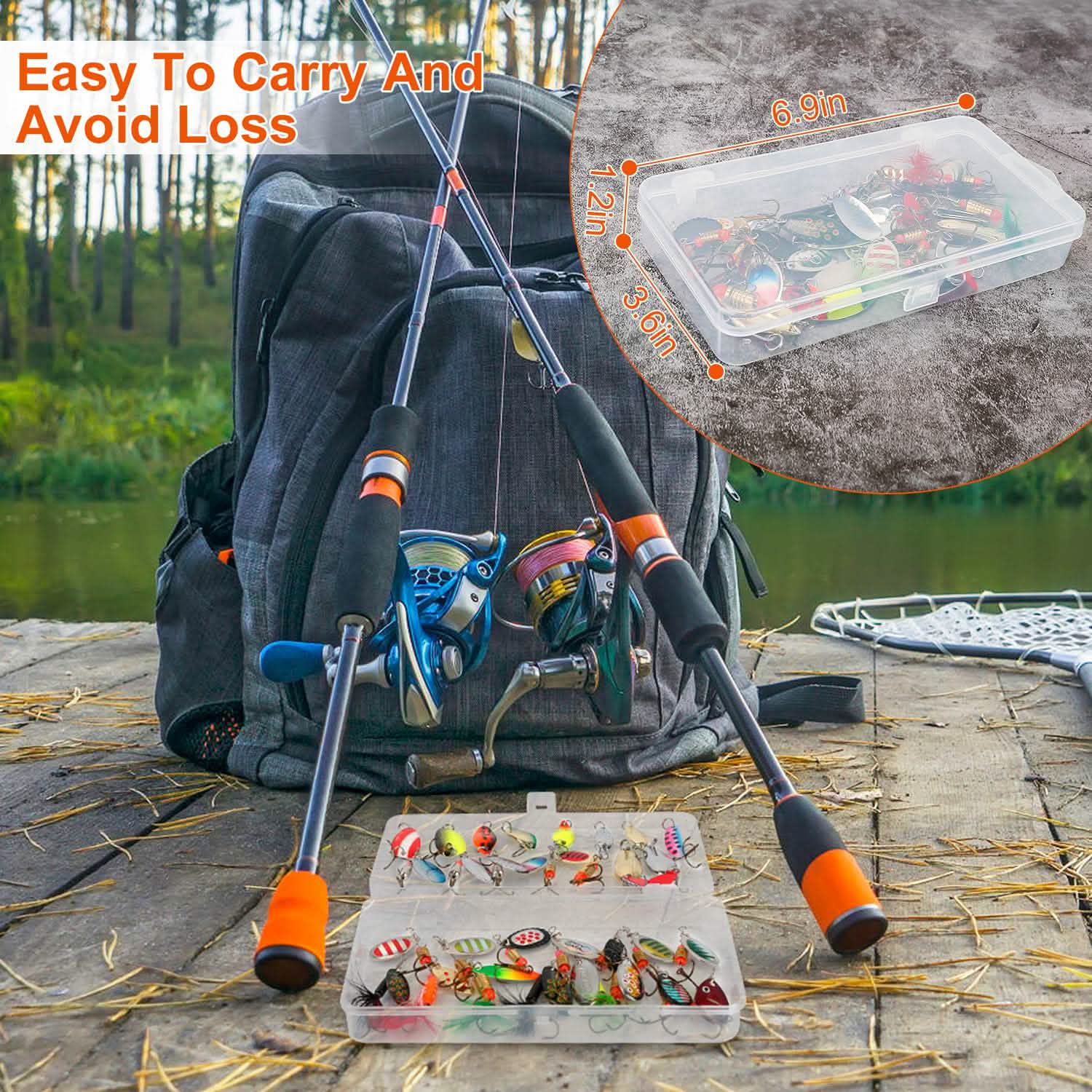 Lot de 30 leurres de pêche métalliques cuillère