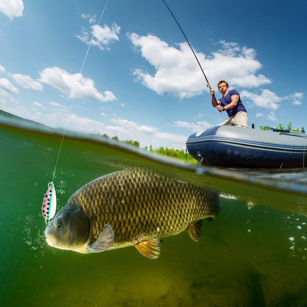 Lot de 30 leurres de pêche métalliques cuillère