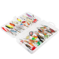 Lot de 30 leurres de pêche métalliques cuillère