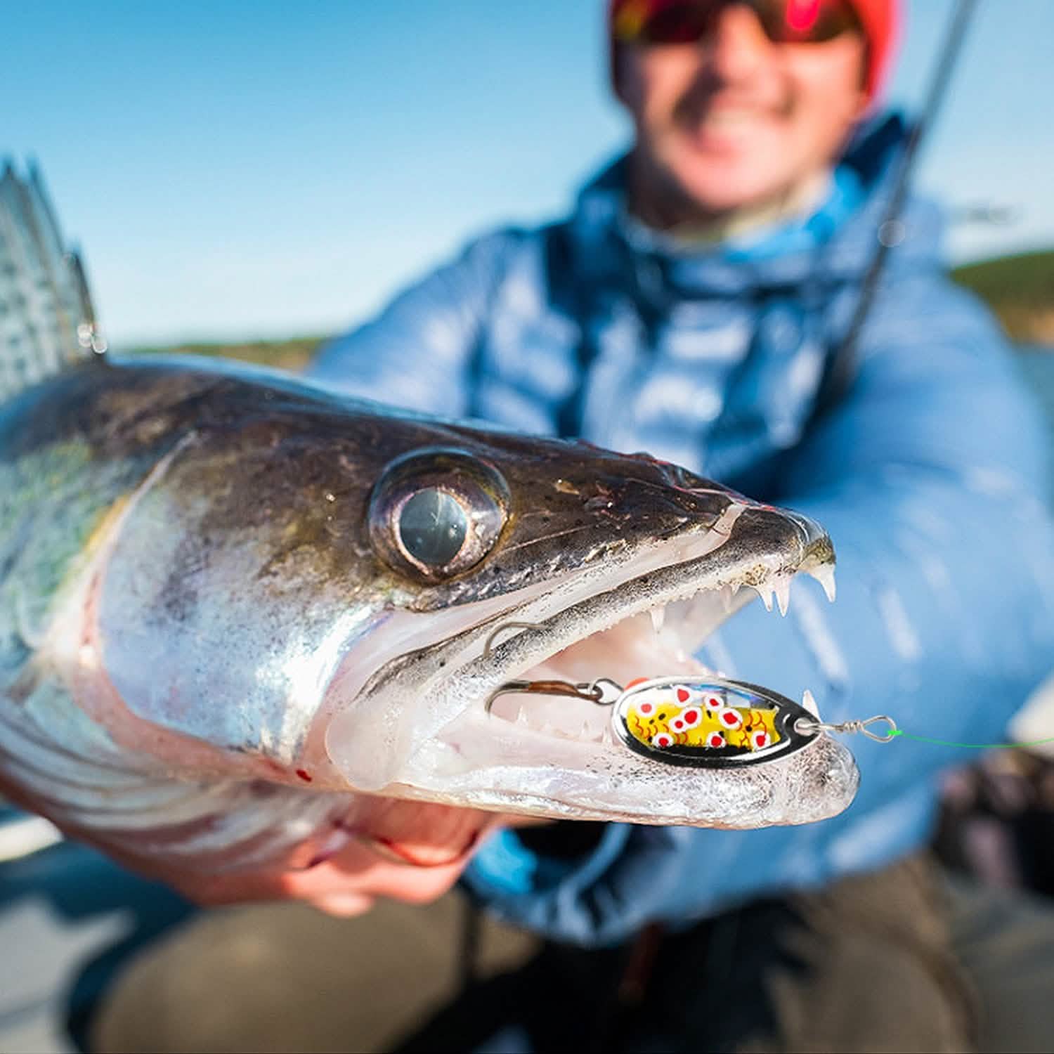 Lot de 30 leurres de pêche métalliques cuillère