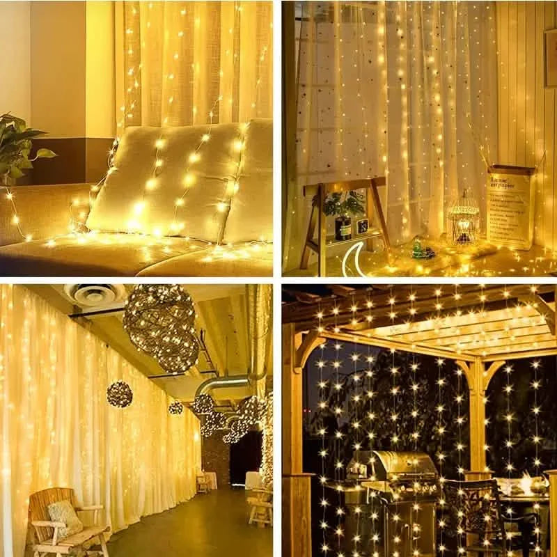 300 LED Curtain Fairy Lights