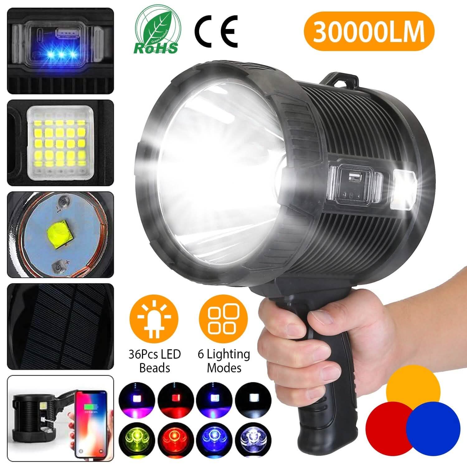 3000LM Rechargeable LED Flashlight