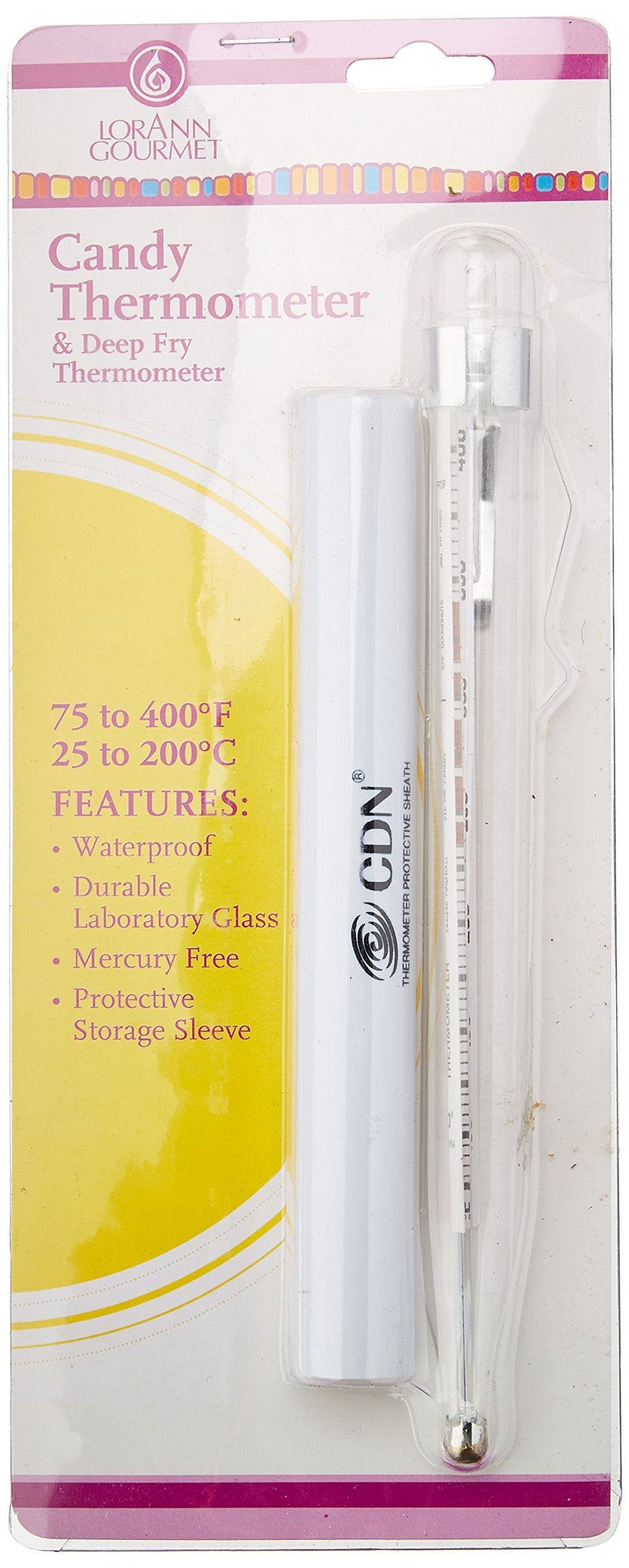 LorAnn キャンディ用温度計 - 75°Fから400°F（25°Cから200°C）