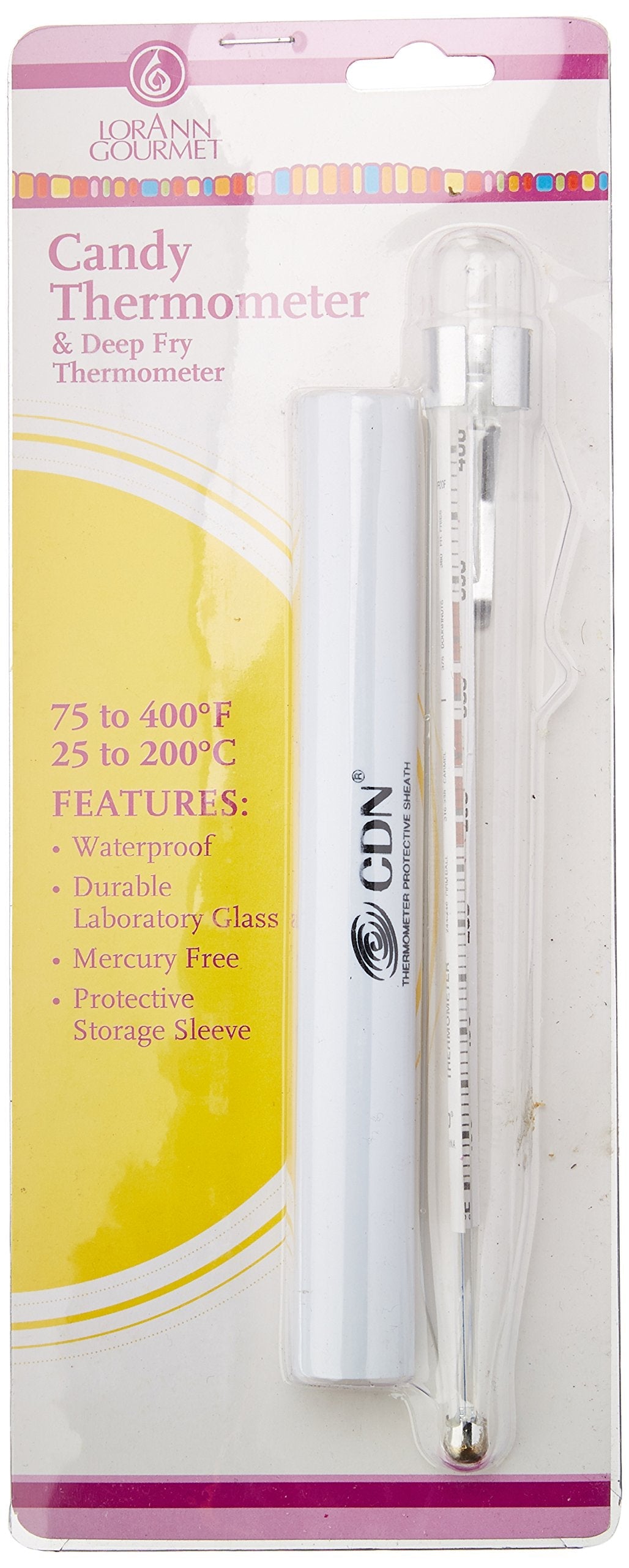 LorAnn キャンディ用温度計 - 75°Fから400°F（25°Cから200°C）