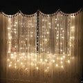 300LED 暖色系 ホワイト スターリー フェアリー カーテンライト
