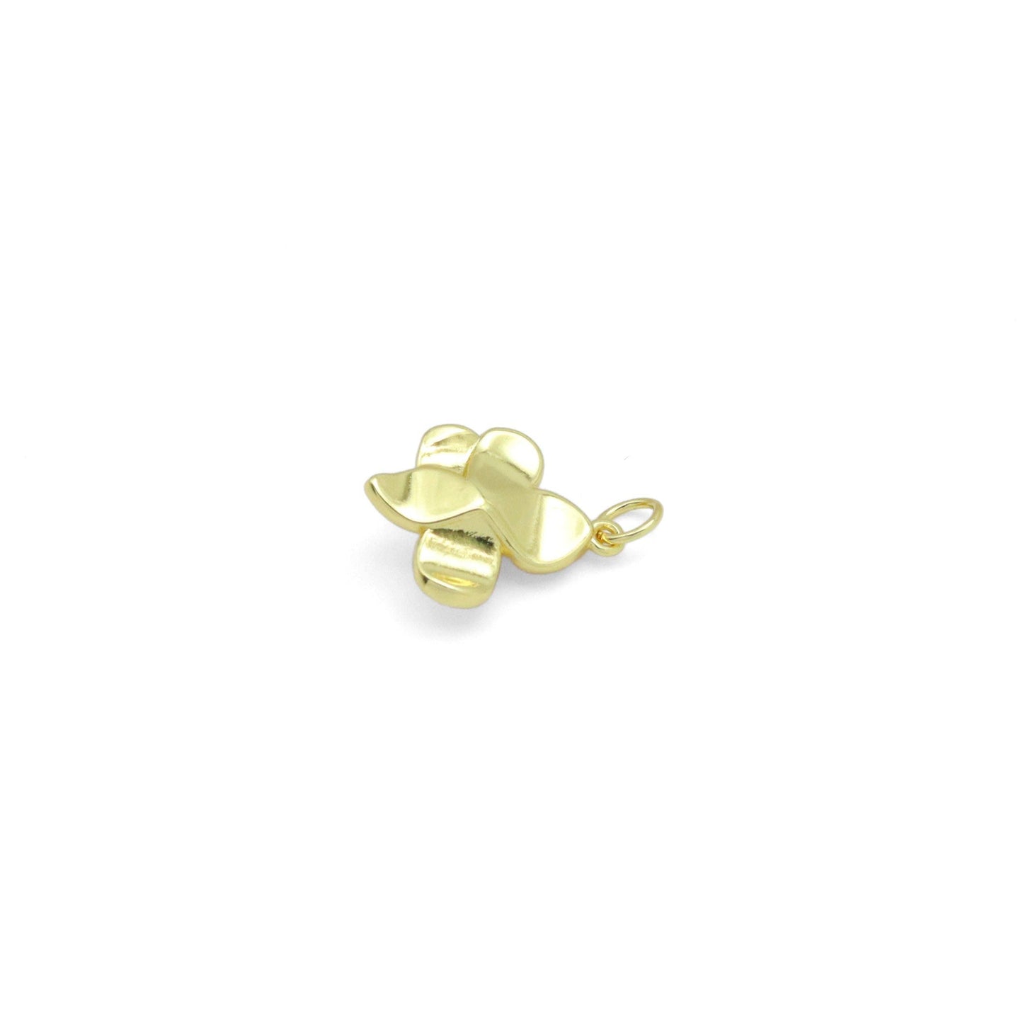 White Pink Mother of Pearl Flower Charm Pendant, Sku#LK1060