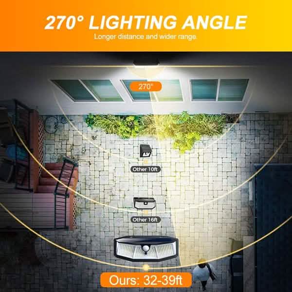 308 lampes solaires d'extérieur à LED