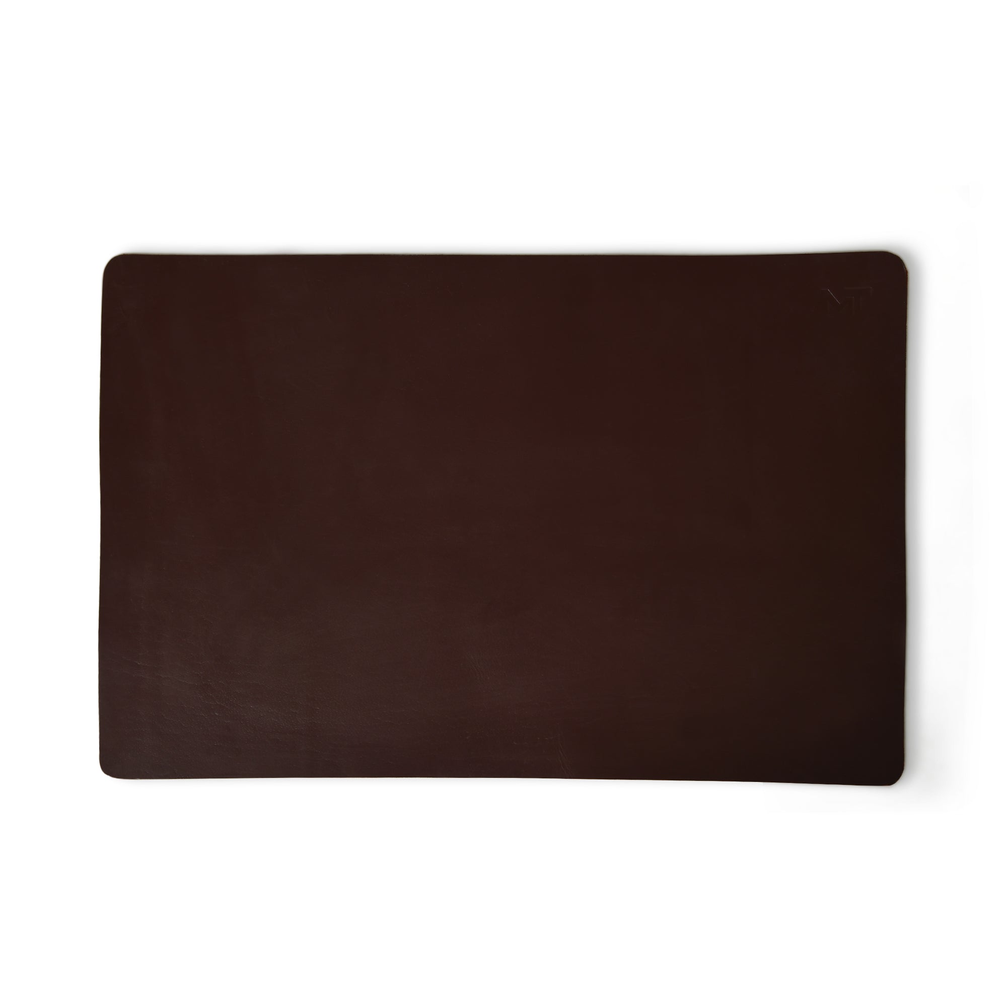 Tapis de bureau et de souris en cuir Espresso Elegance