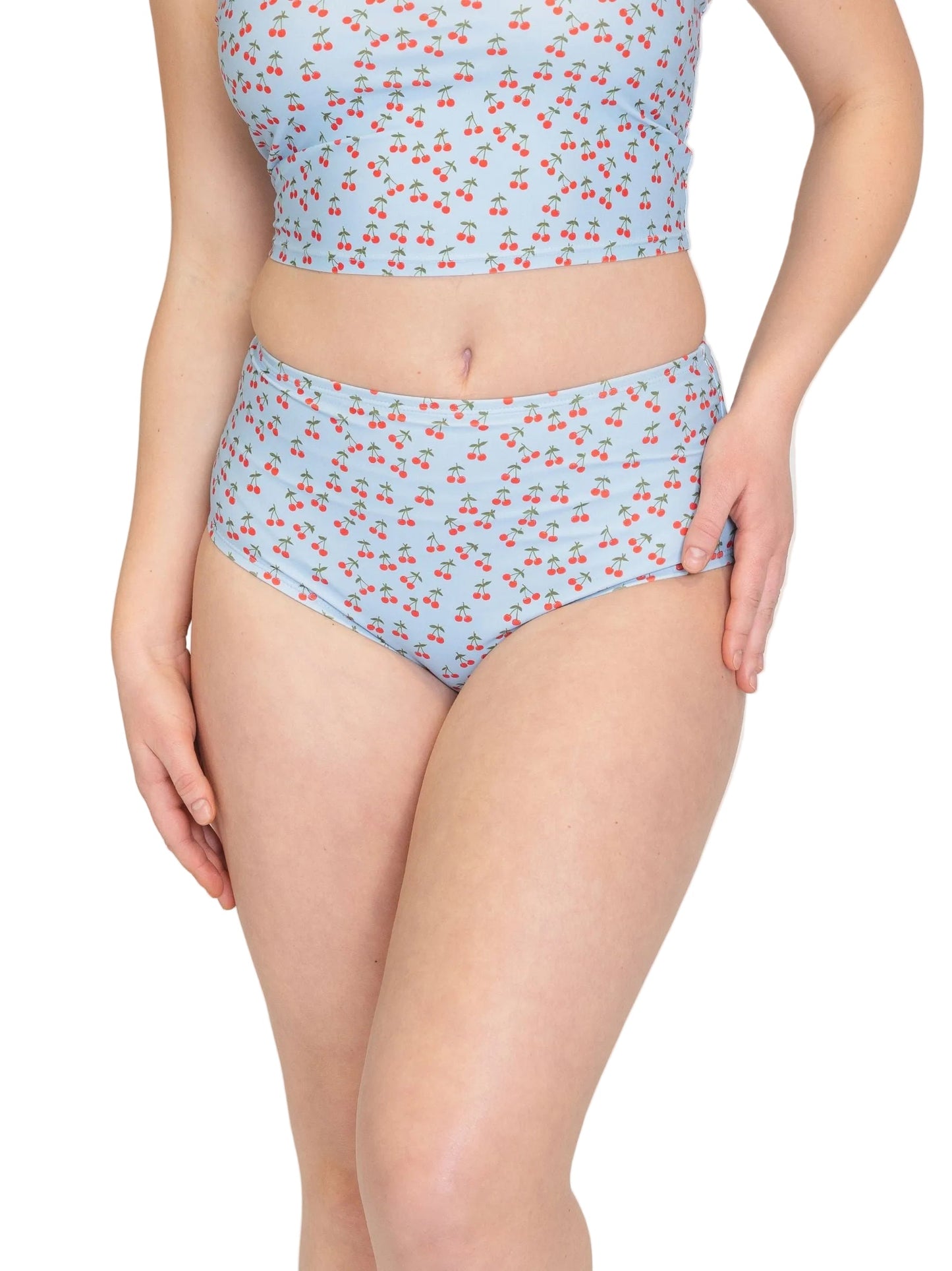 Cherries High-Waist Bottom