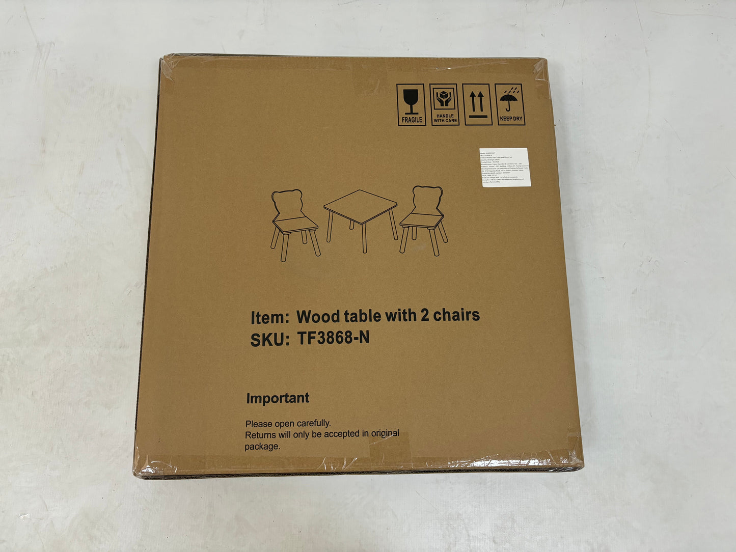 Kids Table and 2 Chairs Set (Lion & Monkey)
