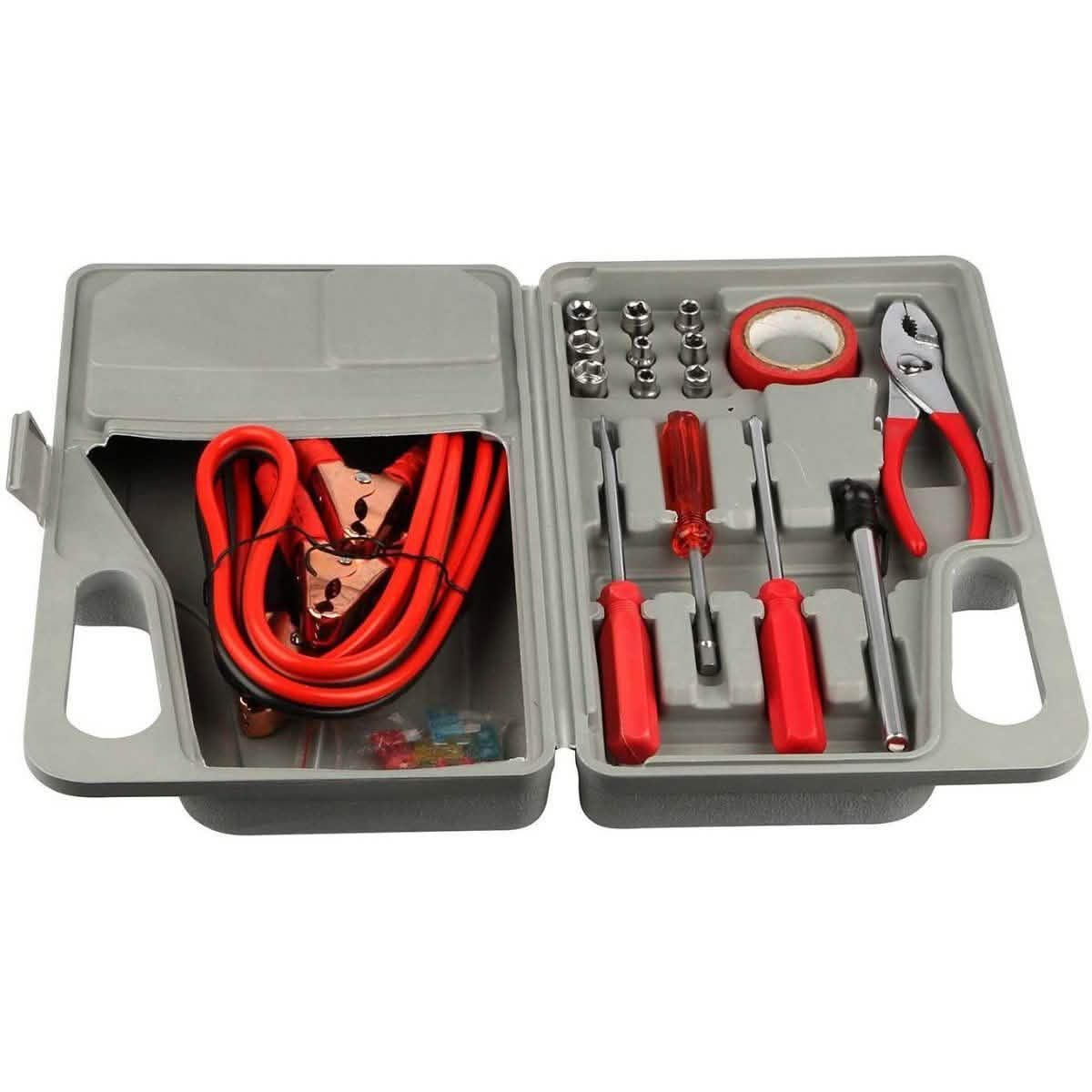 Ensemble de 31 pièces : Trousse d'outils d'urgence routière