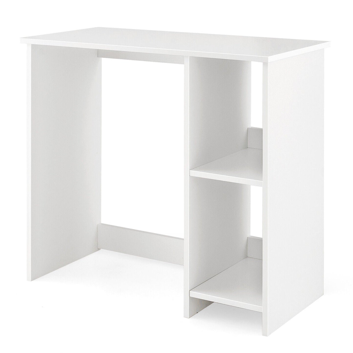 31.5 Inch Modern Home Office Desk with 2 Compartments