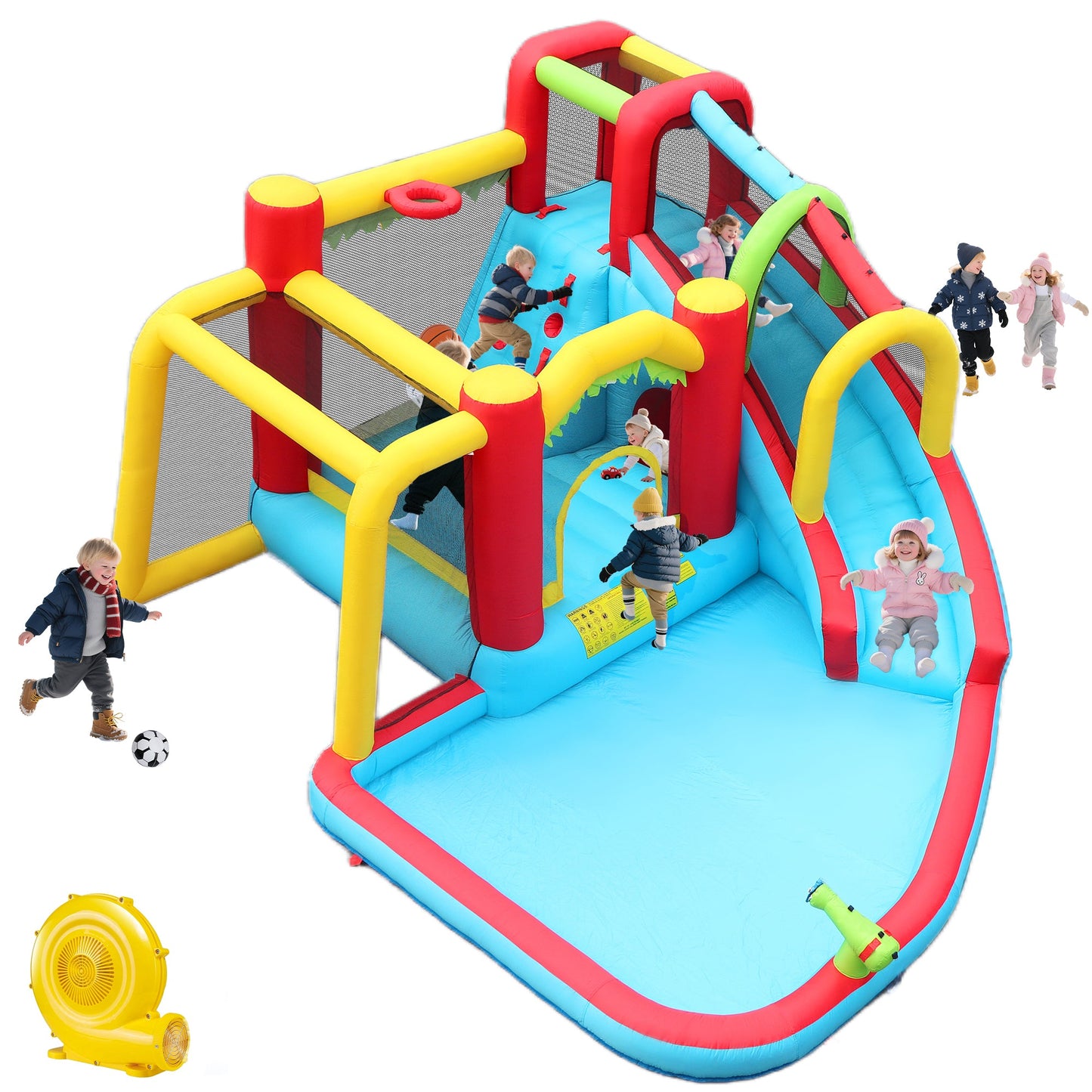 9 in1 Inflatable Slide Water Park Bouncing House