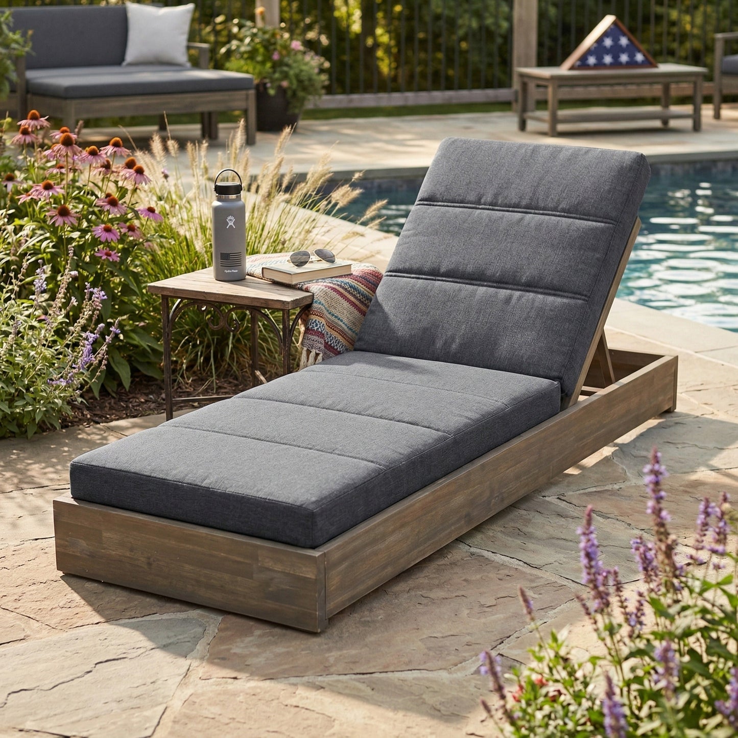Outdoor Chaise Lounge Cushion Only