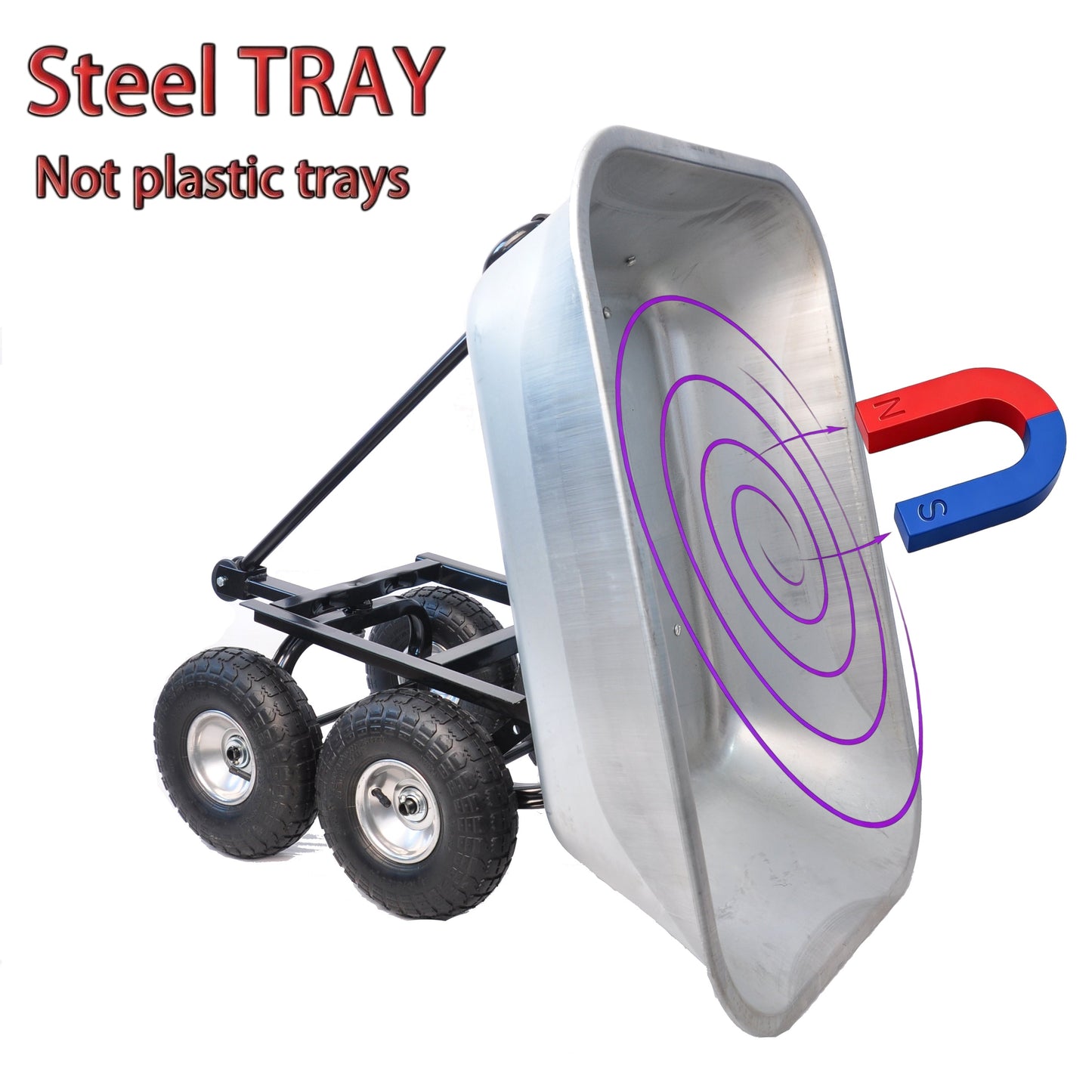 Folding Garden Dump Truck with Steel Frame