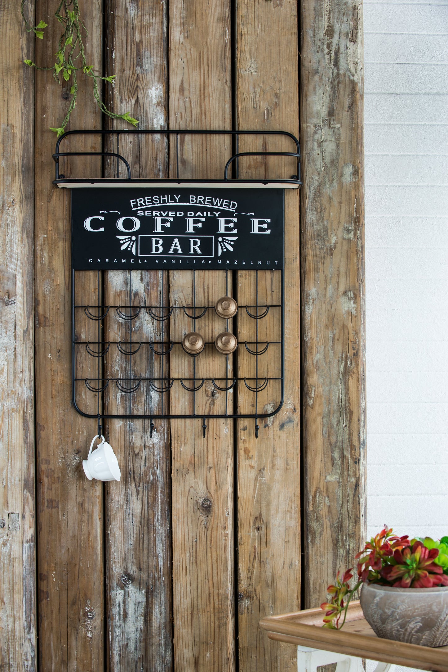 Stylish Coffee Bar Shelf