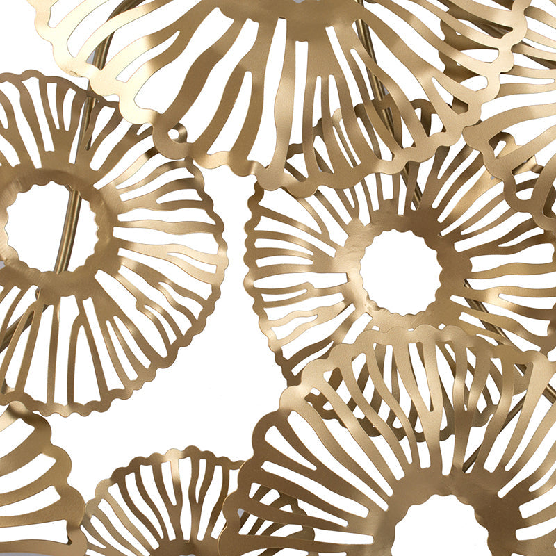 24-Inch Gold Coral-Inspired Wall Décor